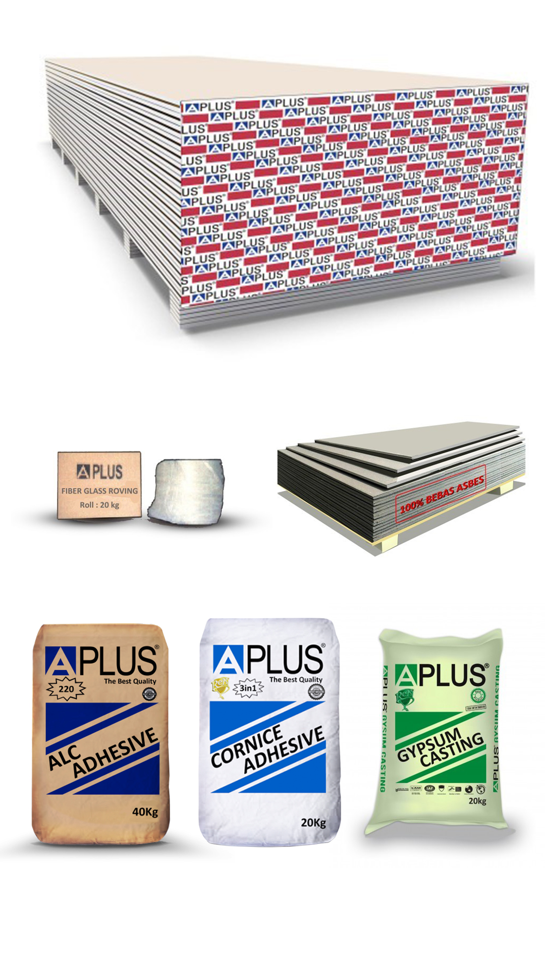 A-PLUS<br>MORTAR, GYPSUM, SILICA